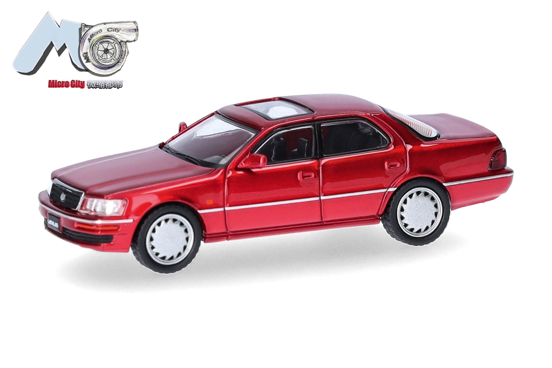 Herpa 87MC000132 - MicroCity: Lexus LS 400, rot