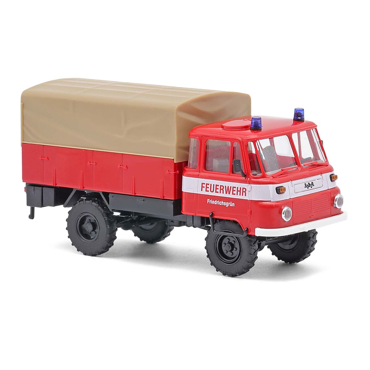 Busch 50259 - Robur LO 2002 A Feuerwehr Friedrichsgrün, Bj. 1983