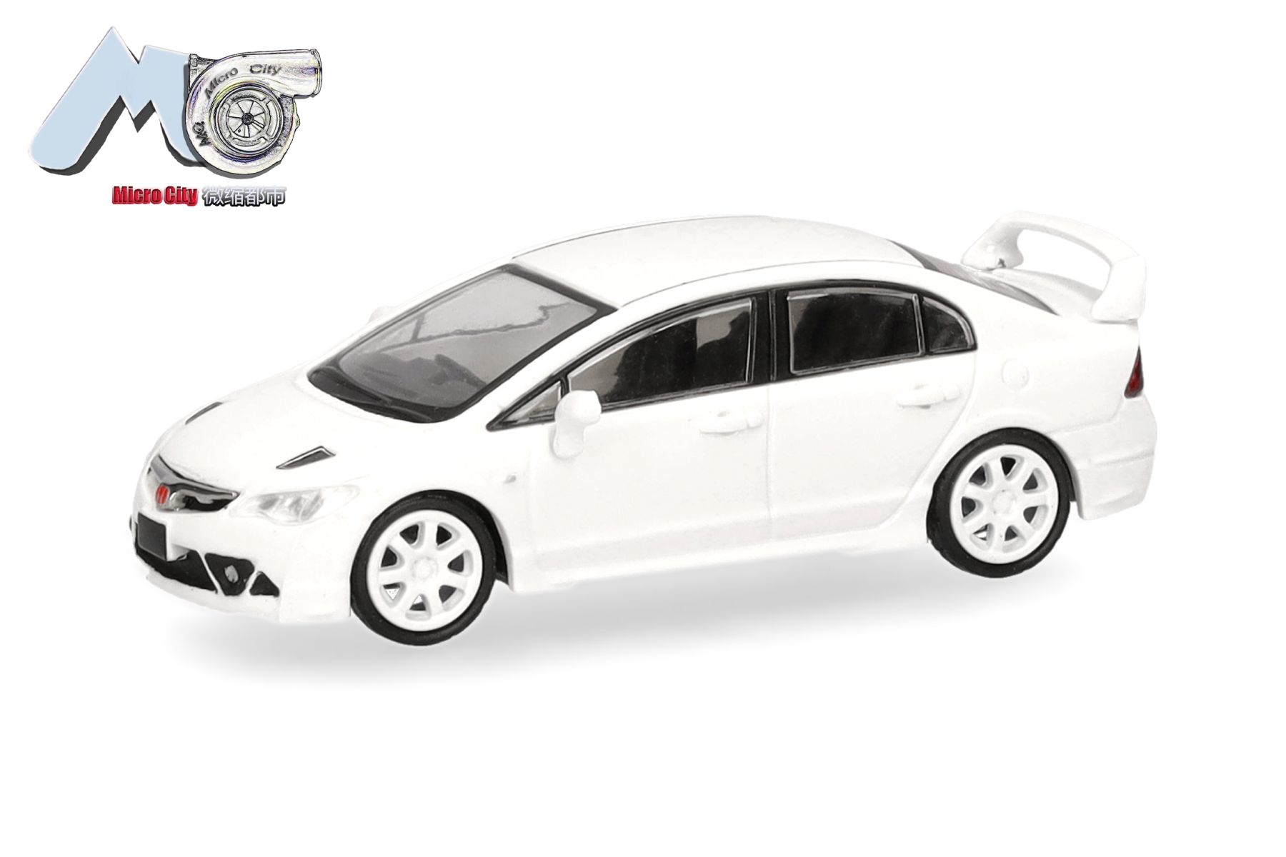 Herpa 87MC000099 - MicroCity: Honda Civic FD2, weiß
