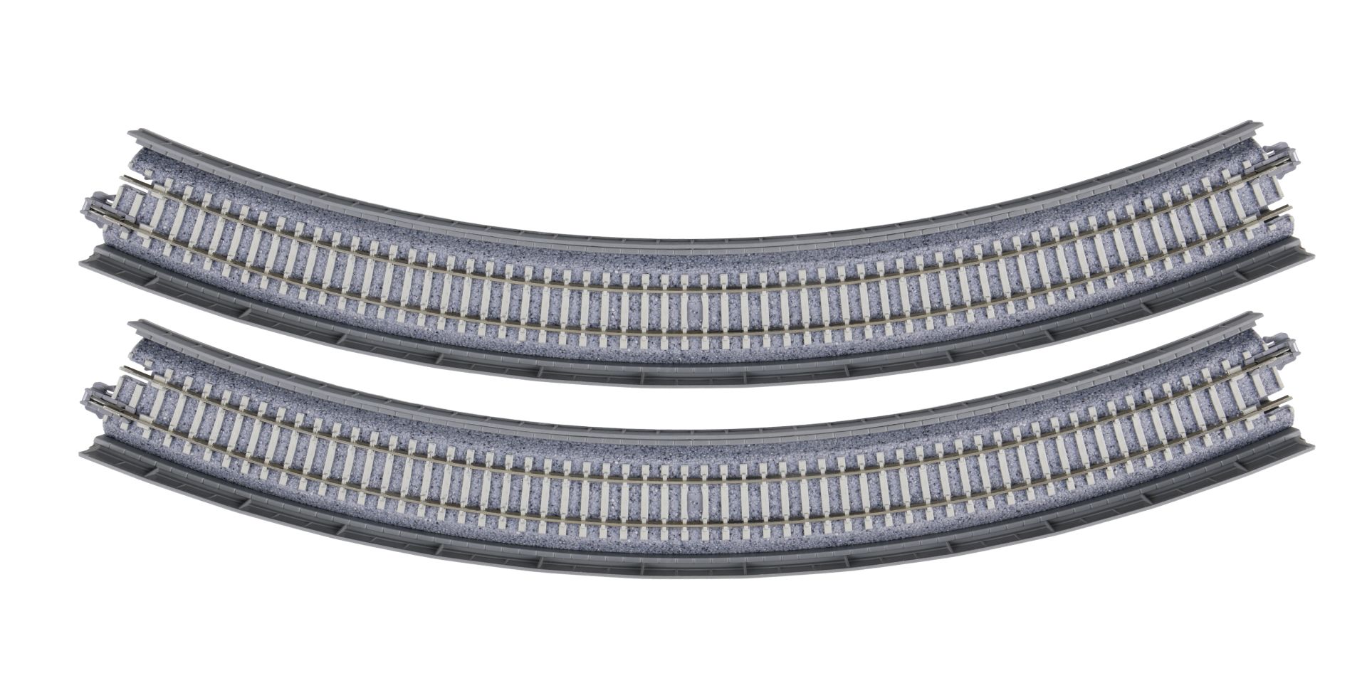 Viaduktgleis, R 348 mm 45°, gebogen, 2 Stück
