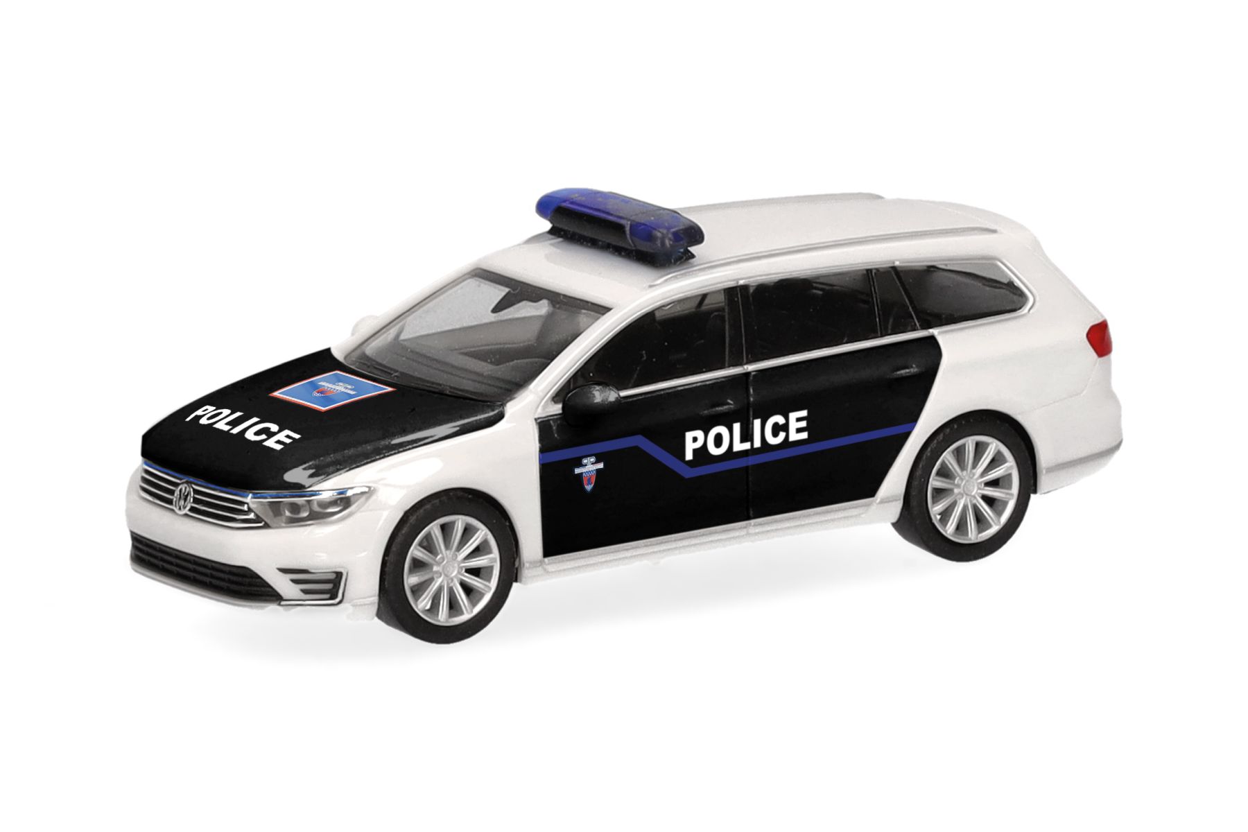 Herpa 099097 - VW Passat Variant GTE "Police Paris" (Frankreich/Paris)