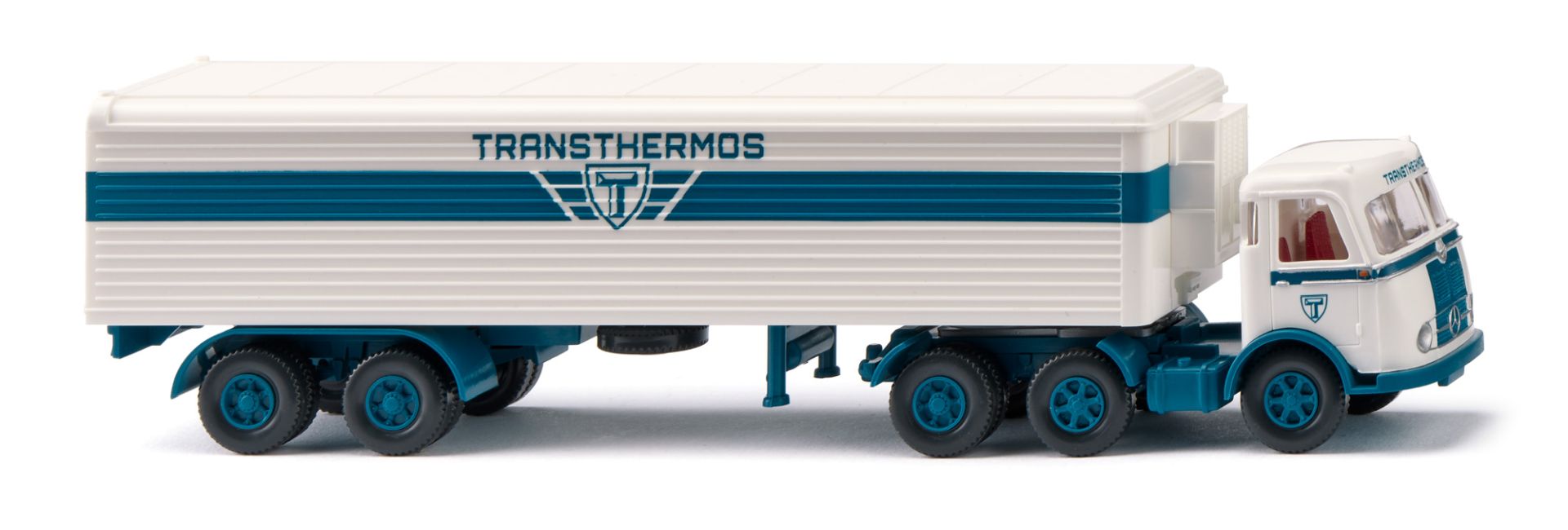 Wiking 055605 - Kühlkoffersattelzug (MB Pullman) "Transthermos"