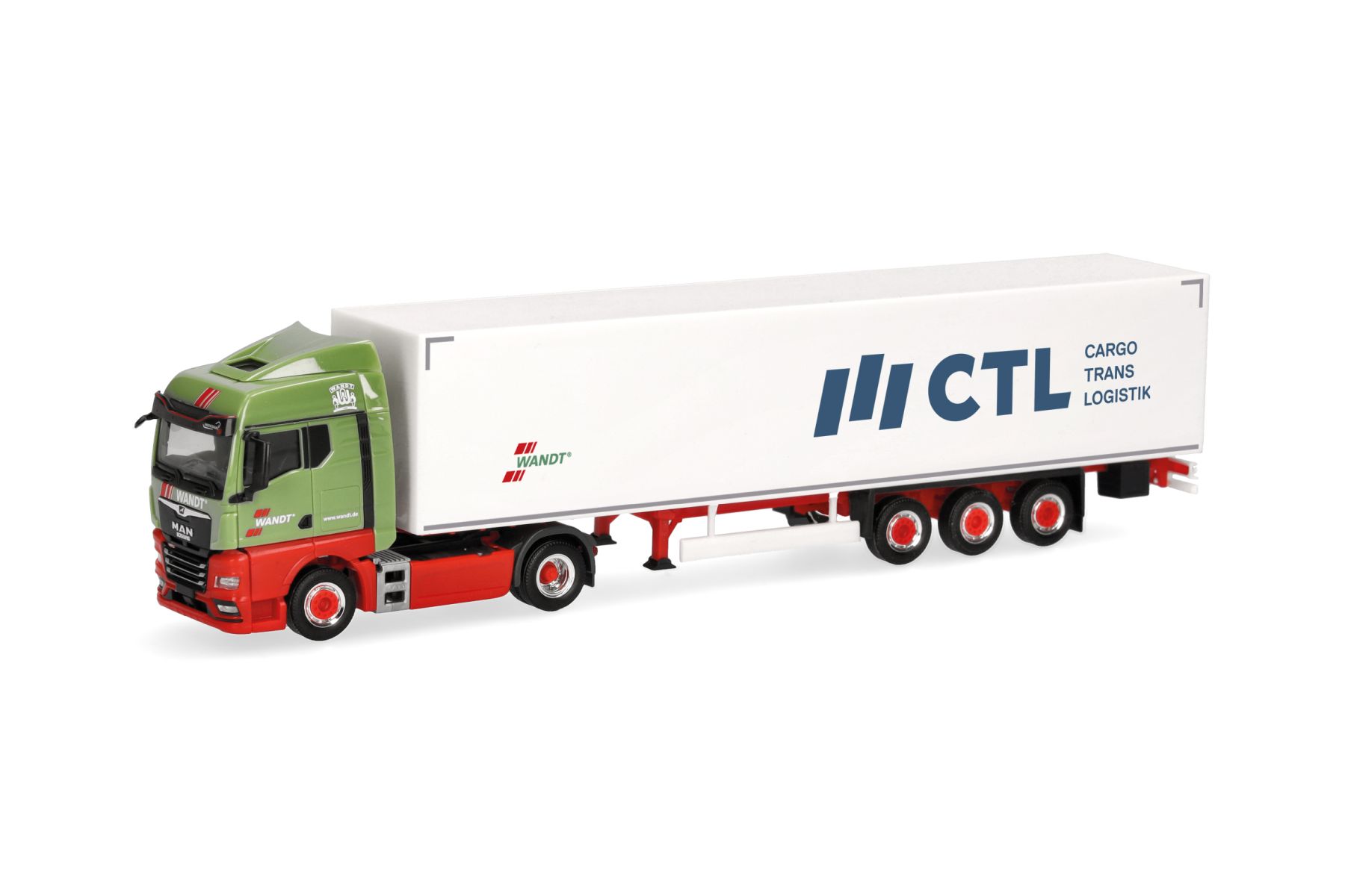 Herpa 321341 - MAN TGX GM Koffer-Sattelzug "Wandt/CTL"