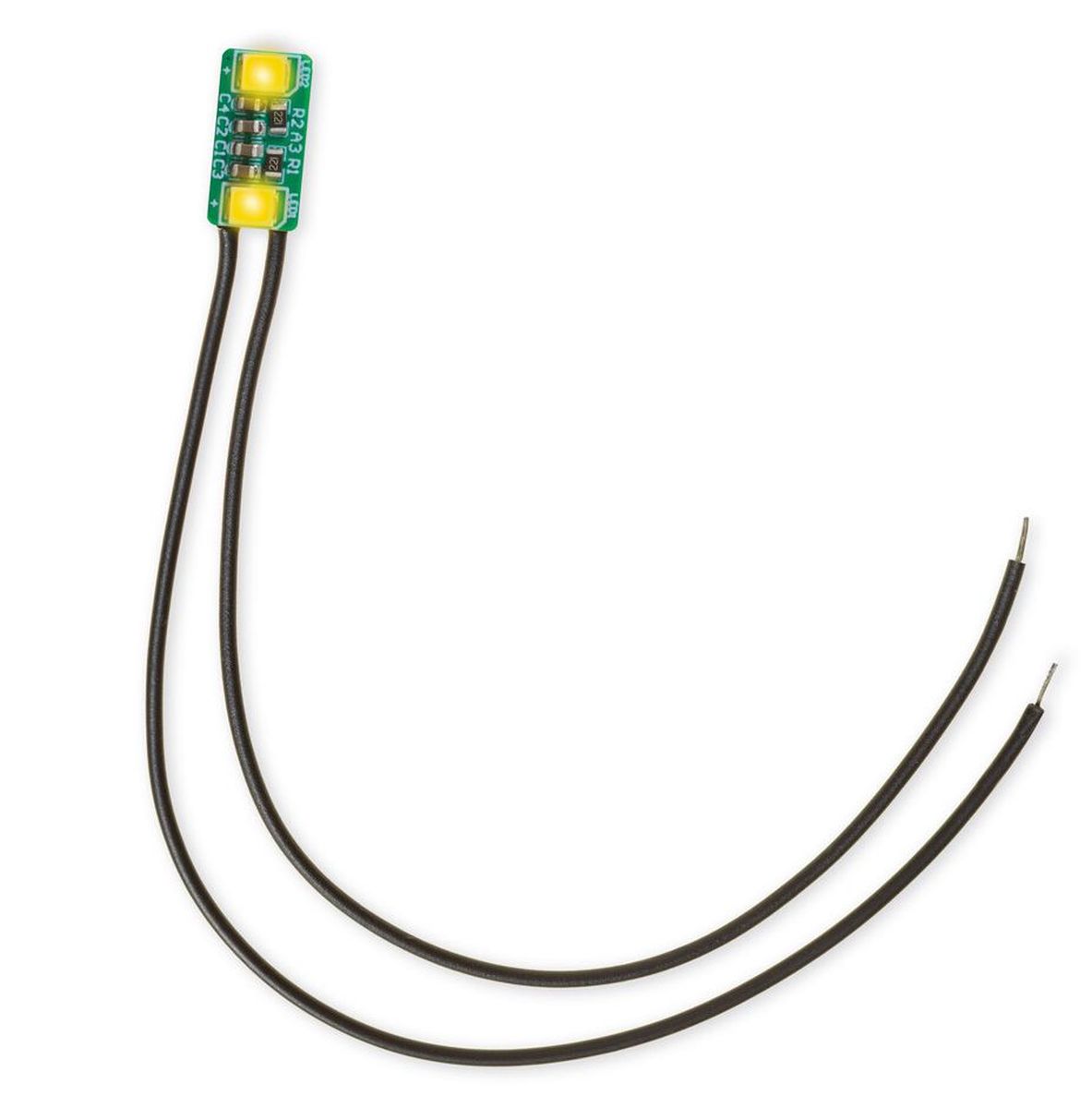 Noch 51285 - micro-rooms Doppel-LED, warm-weiß, Gebäude-Innenbeleuchtung, 4 Stück