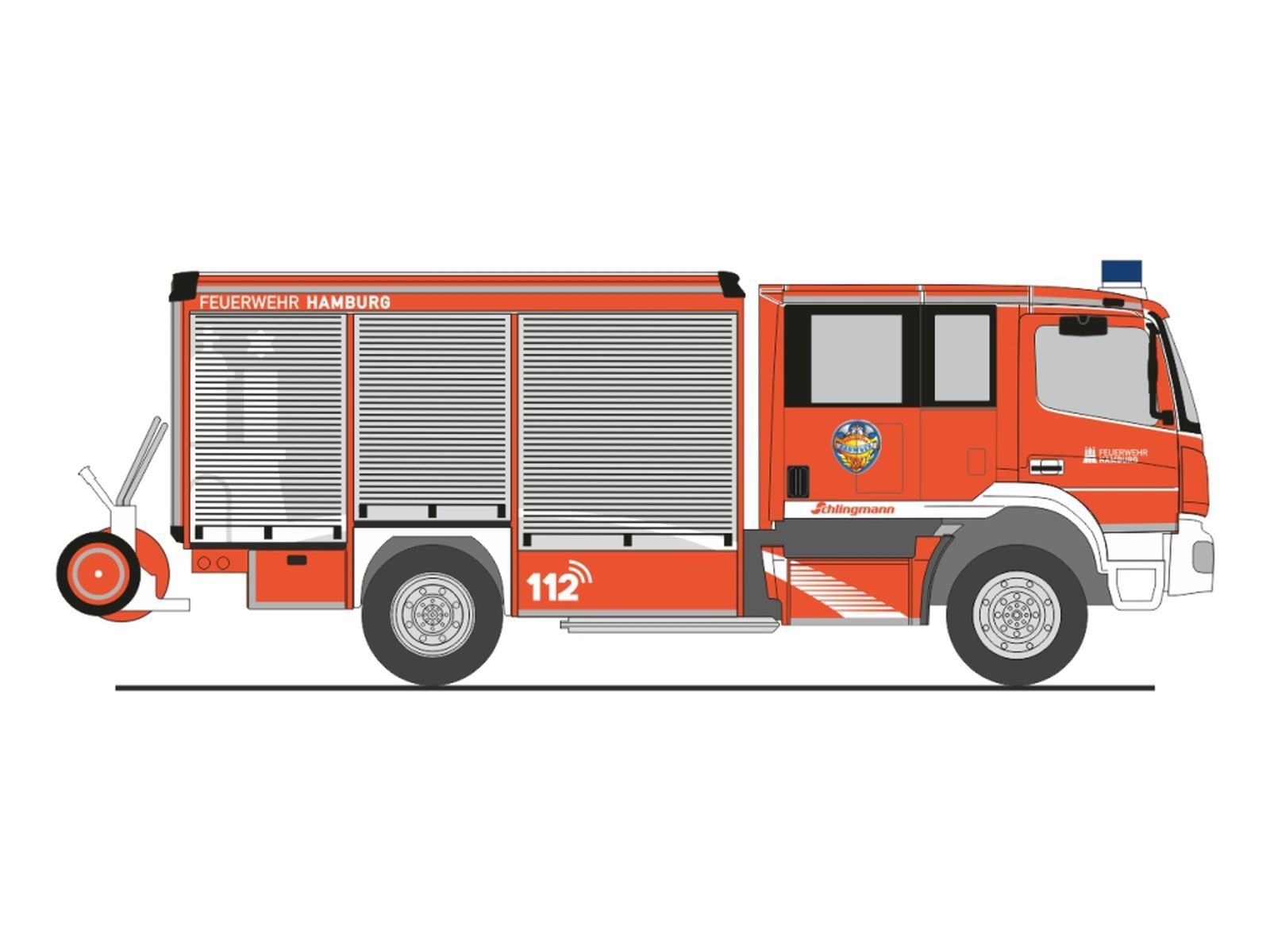 Rietze 72994 - Schlingmann Varus Atego HLF FW Hamburg - Barmbek