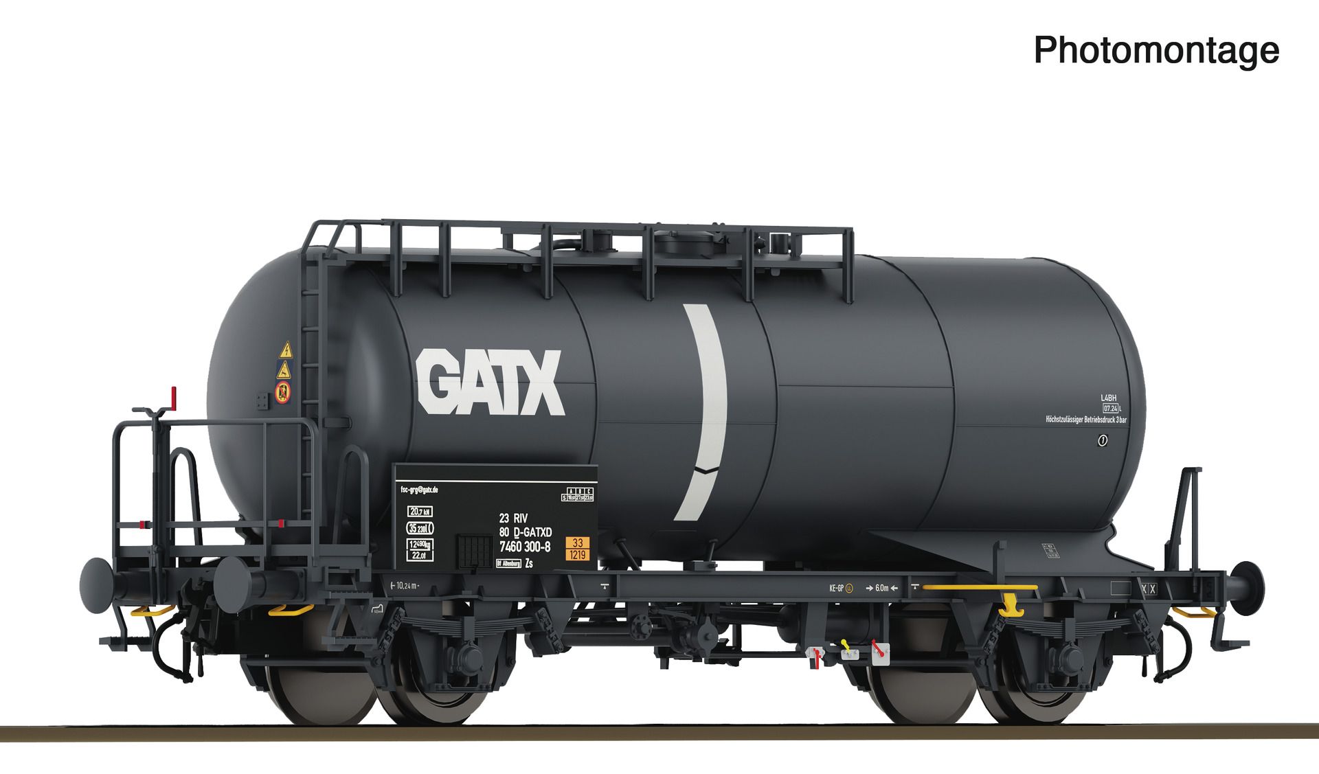 Roco 6600247 - Chemiekesselwagen Zs, GATX, Ep.V-VI