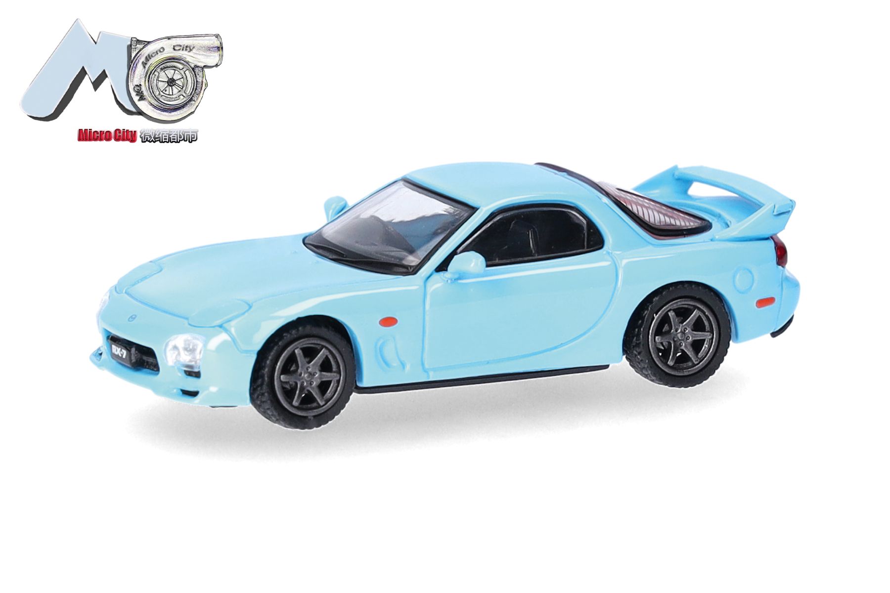 Herpa 87MC000153 - MicroCity: Mazda RX-7, blau
