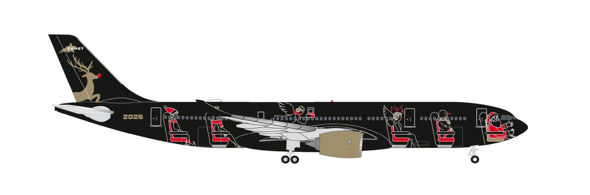 Herpa 539692 - Christmas 2026 Airbus A330-800neo