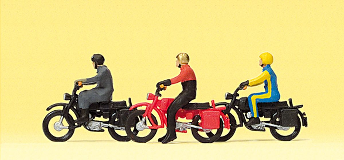 Preiser 10081 - Motorradfahrer auf Hercules