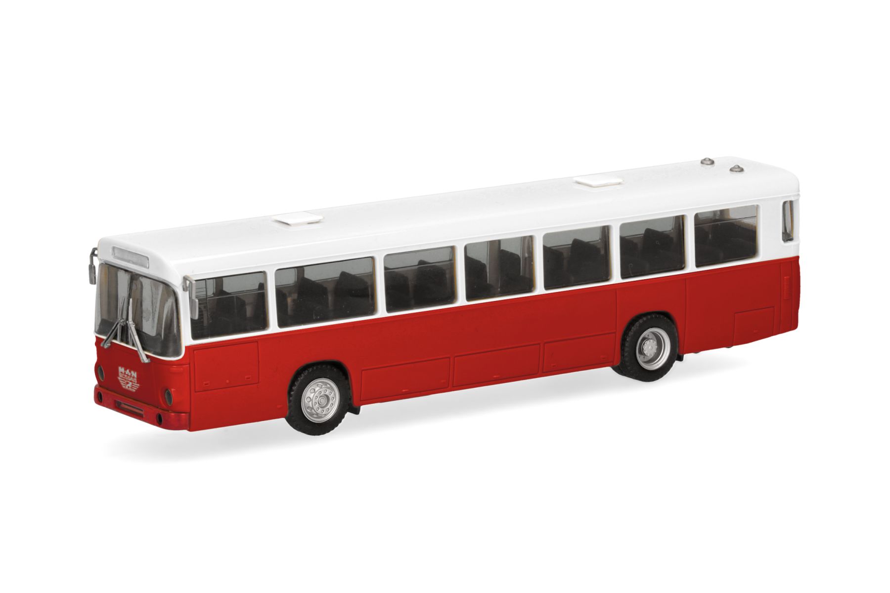 Herpa 319393 - MAN Büssing SÜ 210 Stadtbus, rot/weiß
