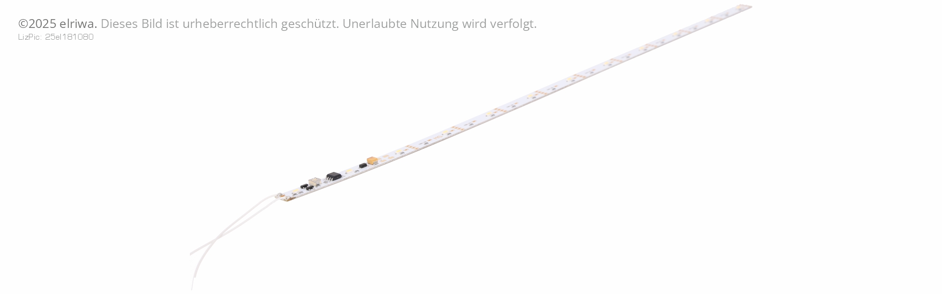 MS 14051 - Lichtleiste kaltweiss, 290 mm mit Kondensator, 12 LED, El. gleiche Seite MS 14051 - Lichtleiste kaltweiss, 290 mm mit Kondensator, 12 LED, El. gleiche Seite