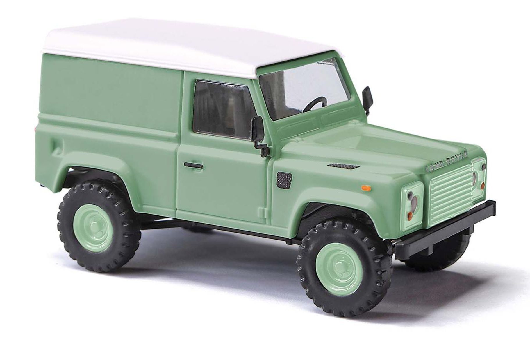 Busch 54352 - Land Rover Defender 90 Kastenwagen, Grün, Bj. 1983