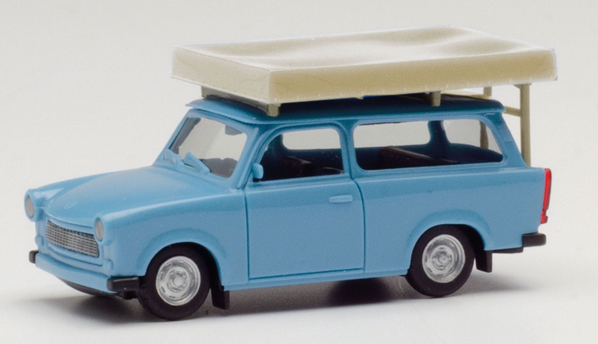 Herpa 024181-003-A24 - Trabant Universal Dachzelt, pastellblau