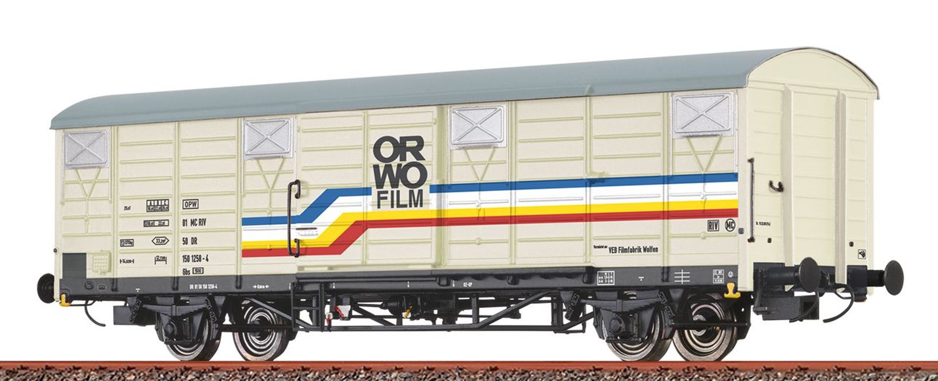 Brawa 49933 - Gedeckter Güterwagen Gbs [1500], DR, Ep.IV 'Orwo'