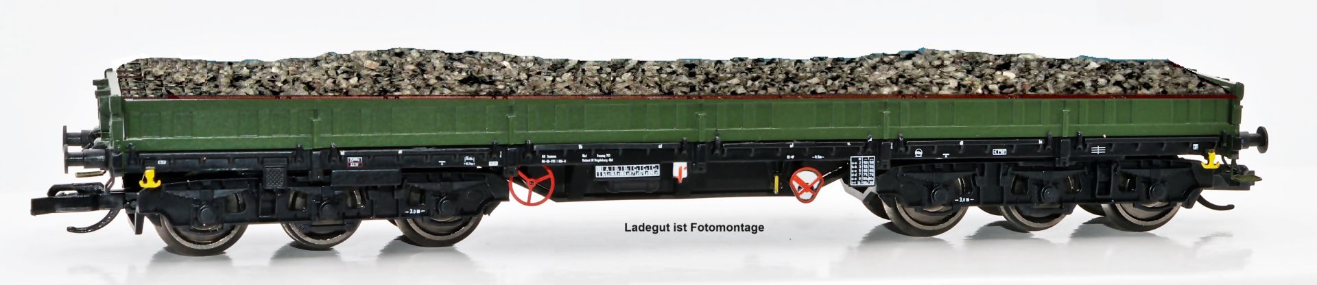 NPE NW 52947 - Schwerlastwagen Samms 4860, RBD Magdeburg, DR, Ep.IV, mit Schotterladung