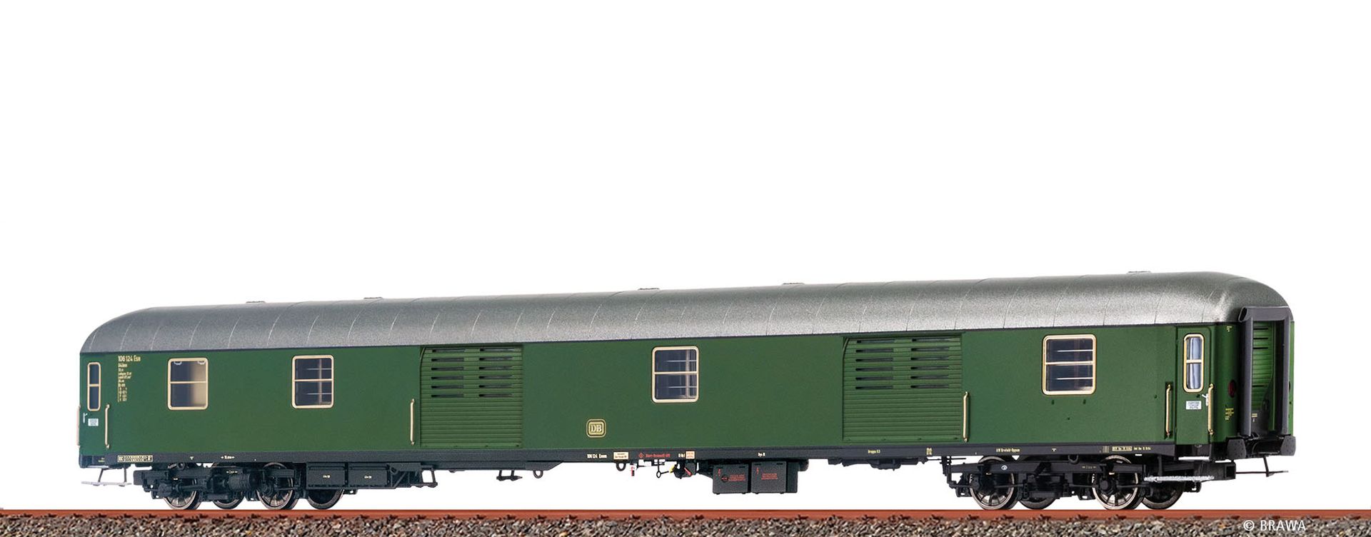Wagon Brawa 58125 BPw4ümg-59 DB Epoche III (H0) - Éclairage - Neuf