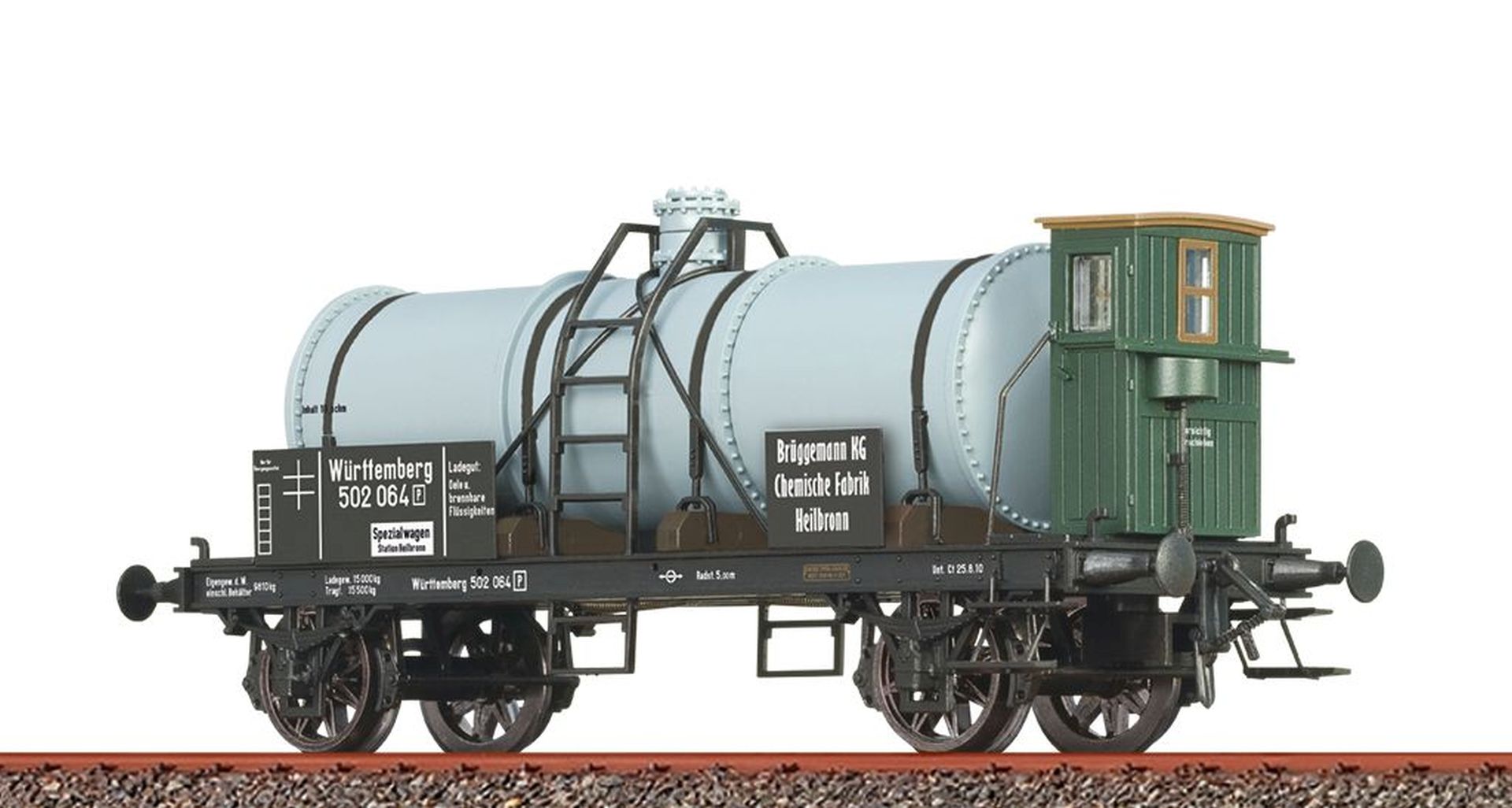 Brawa 50782 - Kesselwagen Z P, K.W.St.E., Ep.I