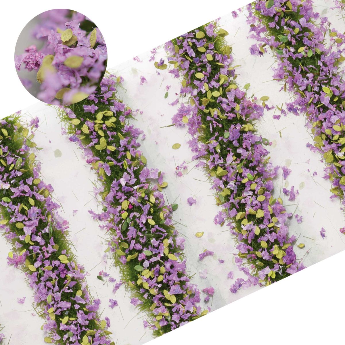 Blütenstreifen lavendel, 16 Streifen je ca. 40 mm