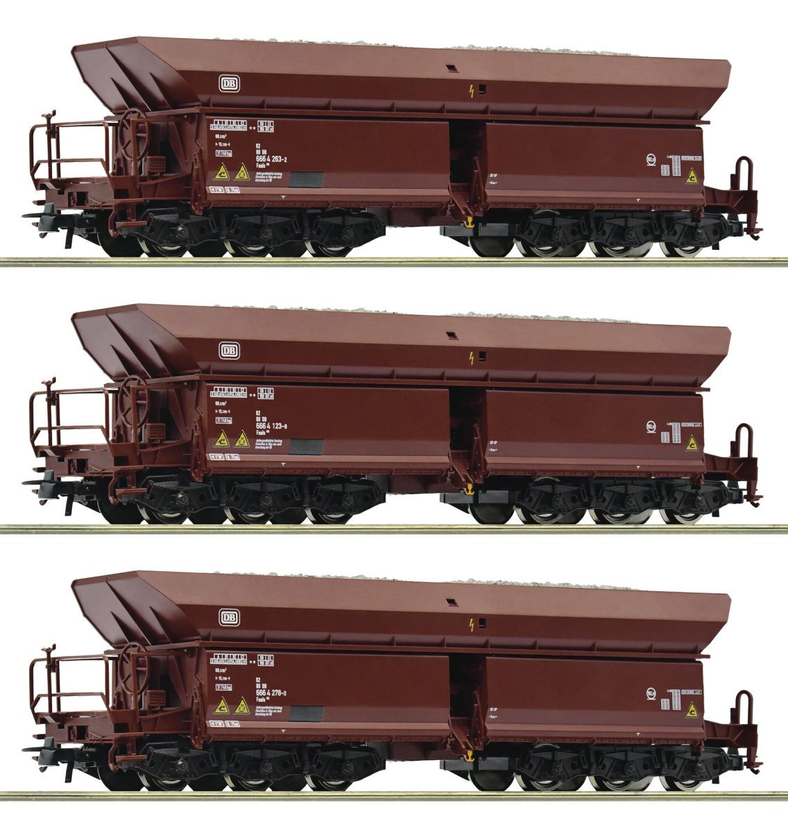 Roco 77030 - 3er Set Erzwagen Faals 150, DB, Ep.IV