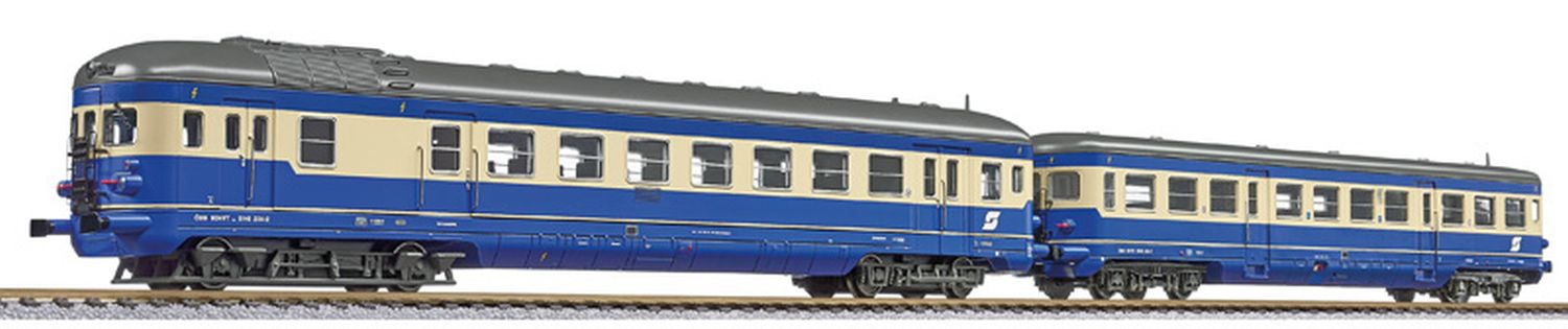 Liliput 133131 - Triebwagen Rh 5146 mit Steuerwagen Rh 6546, ÖBB, Ep.IV