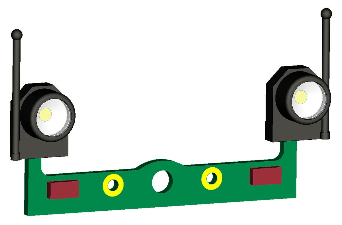 Fischer-Modell 20006161 - Blechlaterne mit Griffstange, auf Leiterplatte