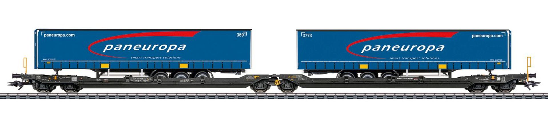 Märklin 47476 - Doppel-Taschenwagen Sdggmrss, TX-Logistik AG, Ep.VI 'paneuropa'
