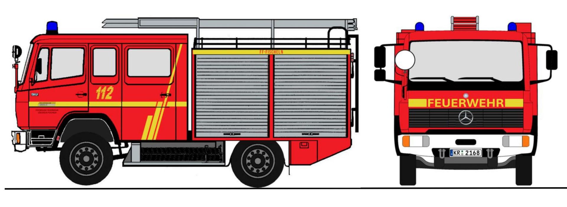 Loewe 4064 - MERCEDES BENZ 917 (LN2) - LF 8/6 - Fw. Krefeld-Fischeln