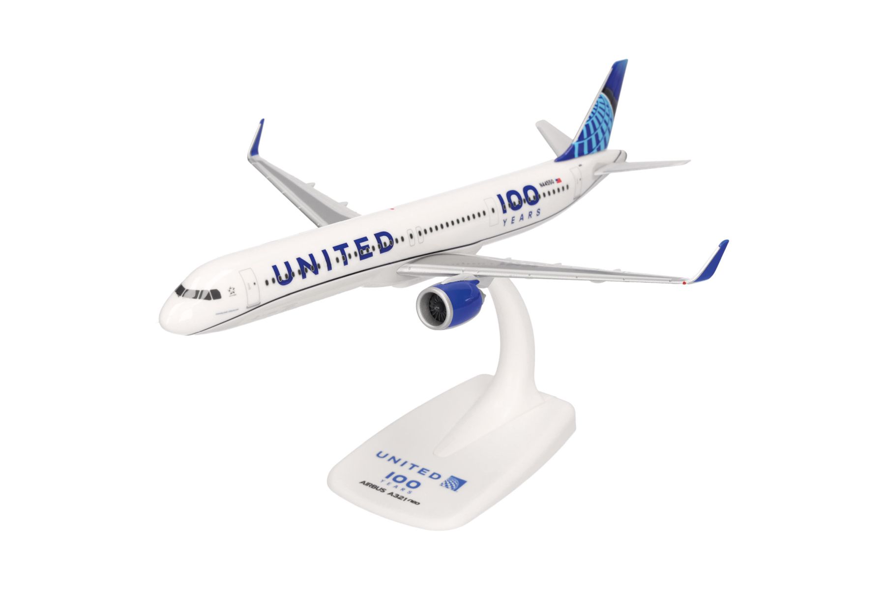 Herpa 615150 - United Airlines Airbus A321neo "100 Years" - N44550