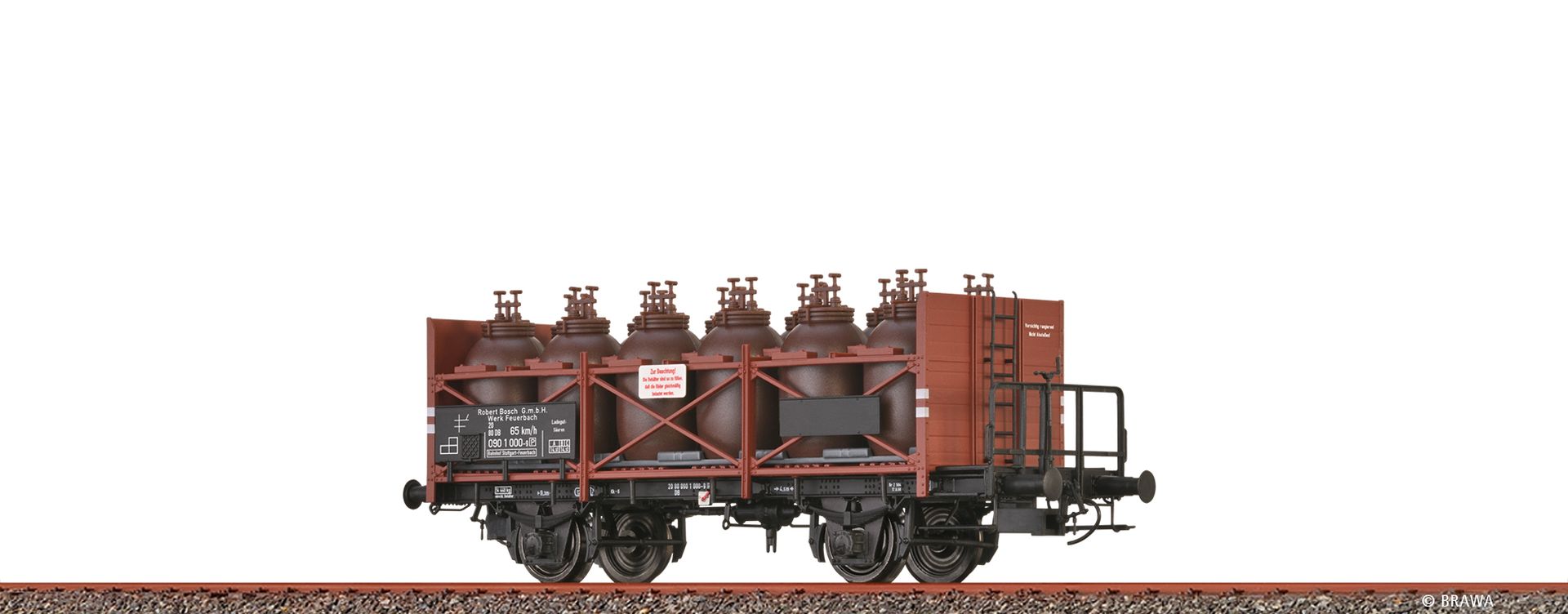 Brawa 49330 - Säuretopfwagen Z[P] 'Bosch', DB, Ep.IV
