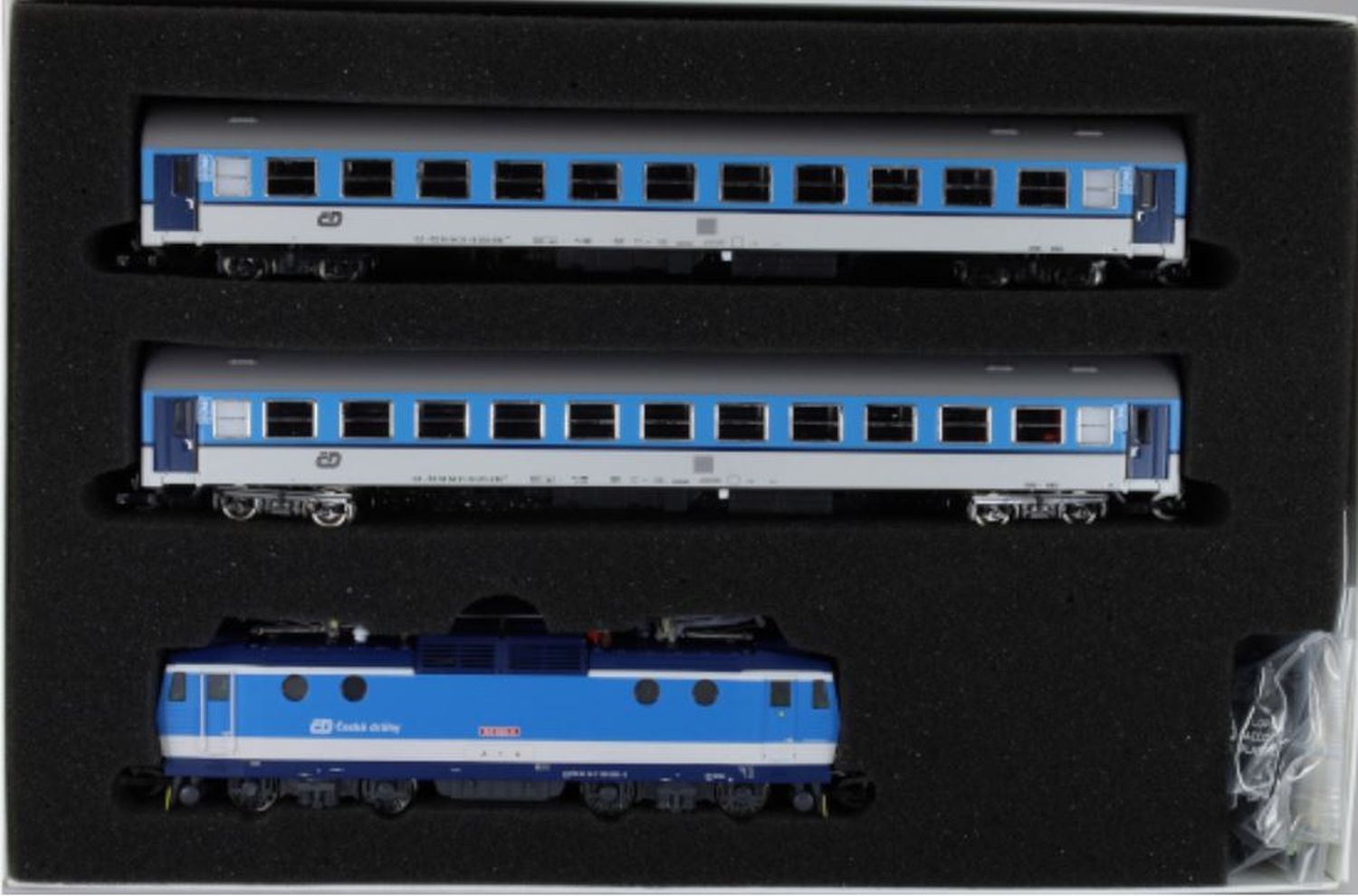 mtb TTSETCD163026BT - Zugset mit E-Lok 163 026 und 2 Personenwagen, CD, Ep.V