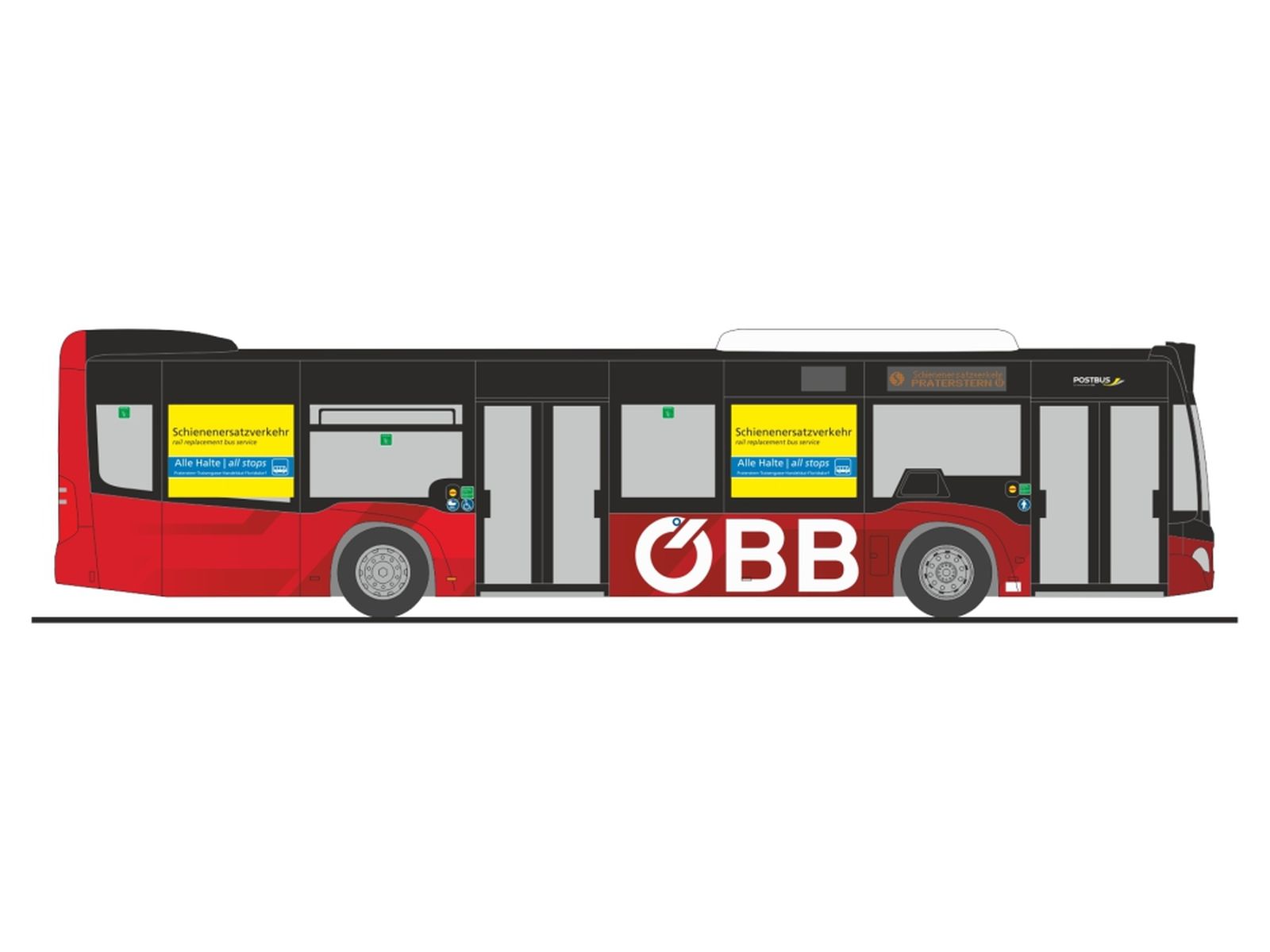 Rietze 73518 - Mercedes-Benz Citaro ´15 ÖBB Postbus - SEV (AT)