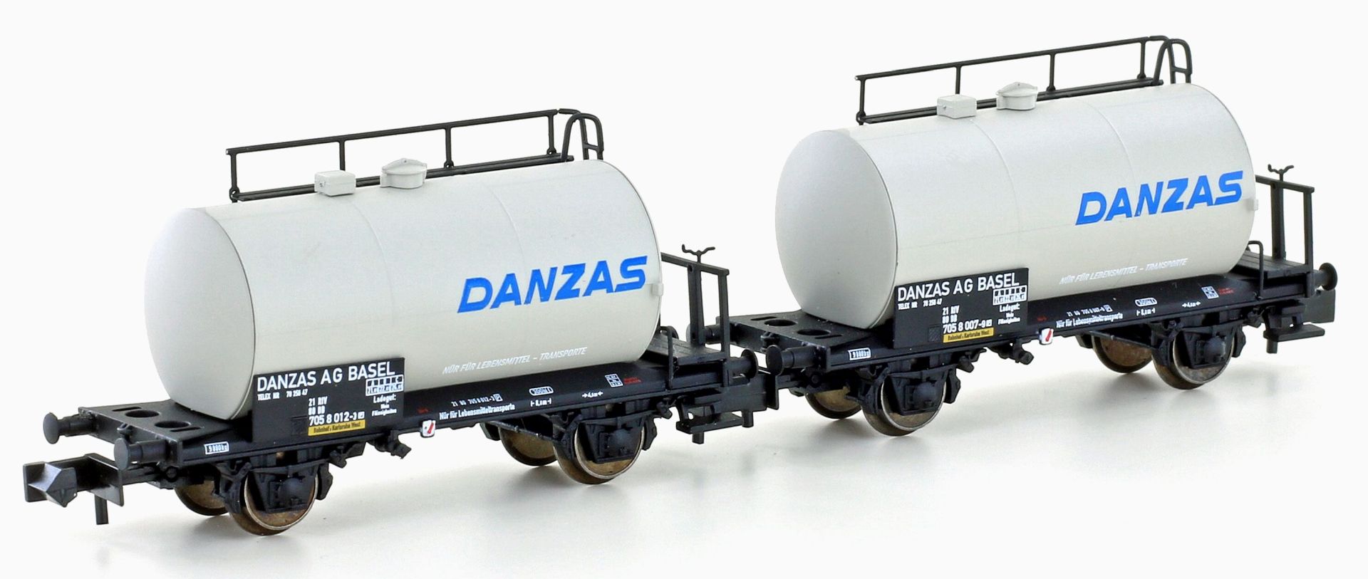 Hobbytrain H24834 - 2er Set Kesselwagen Uerdingen, DB, Ep.IV 'DANZAS'