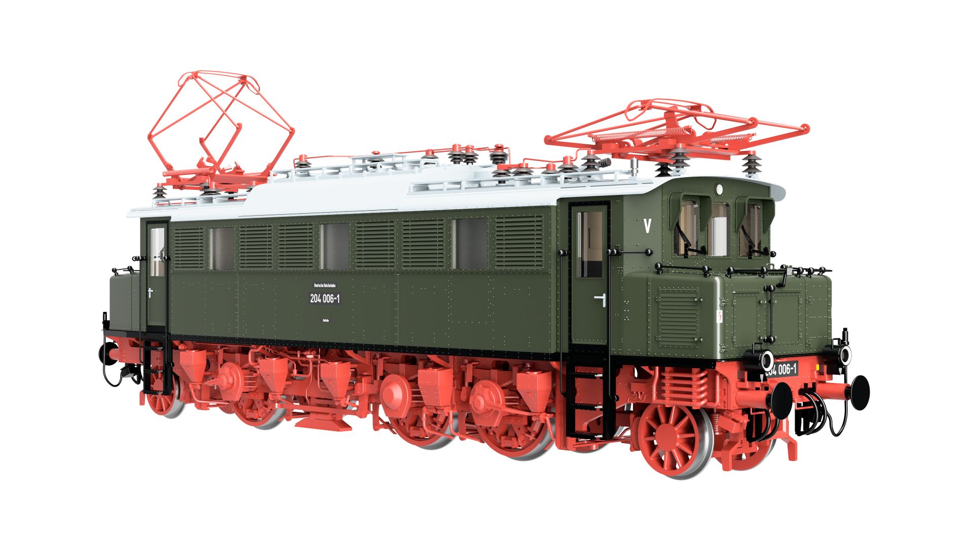 Saxonia 87255 - E-Lok E04, 204 006-1, DR, Ep.IV