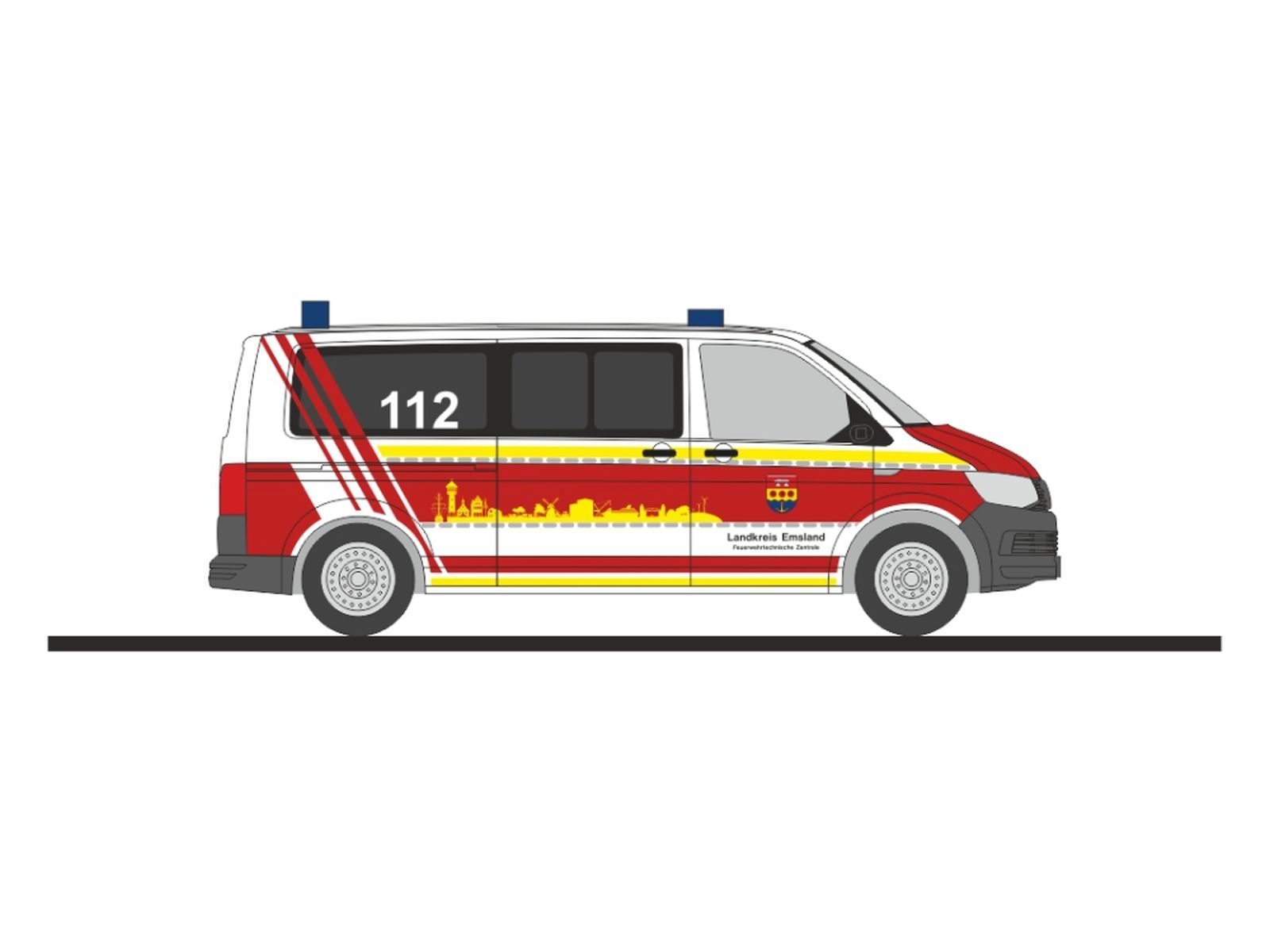 Rietze 53982 - Volkswagen T6 Feuerwehrtechn. Zentrale Lingen