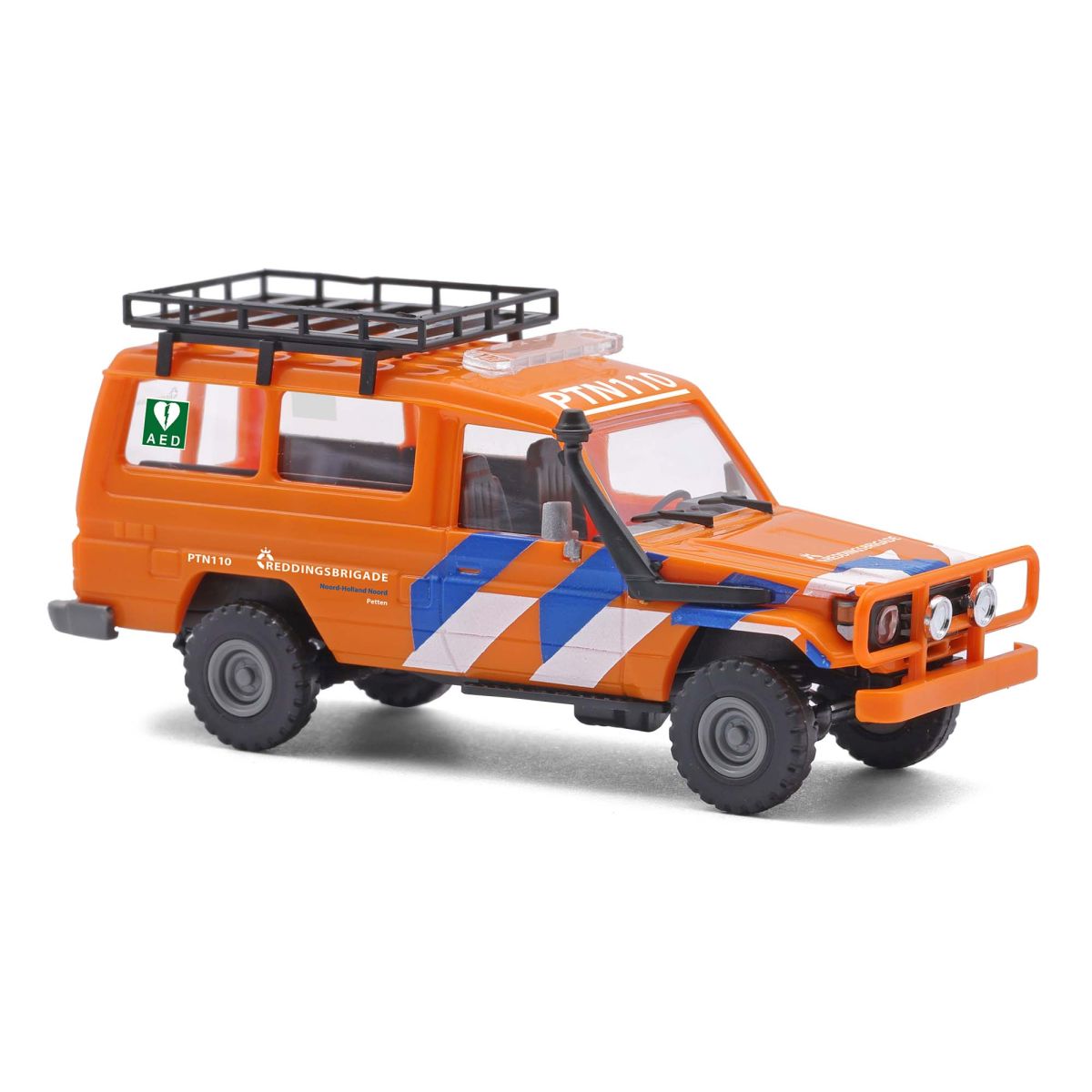 Busch 43518 - Toyota Land Cruiser HZJ 78 Reddingsbrigarde Petten, 1985