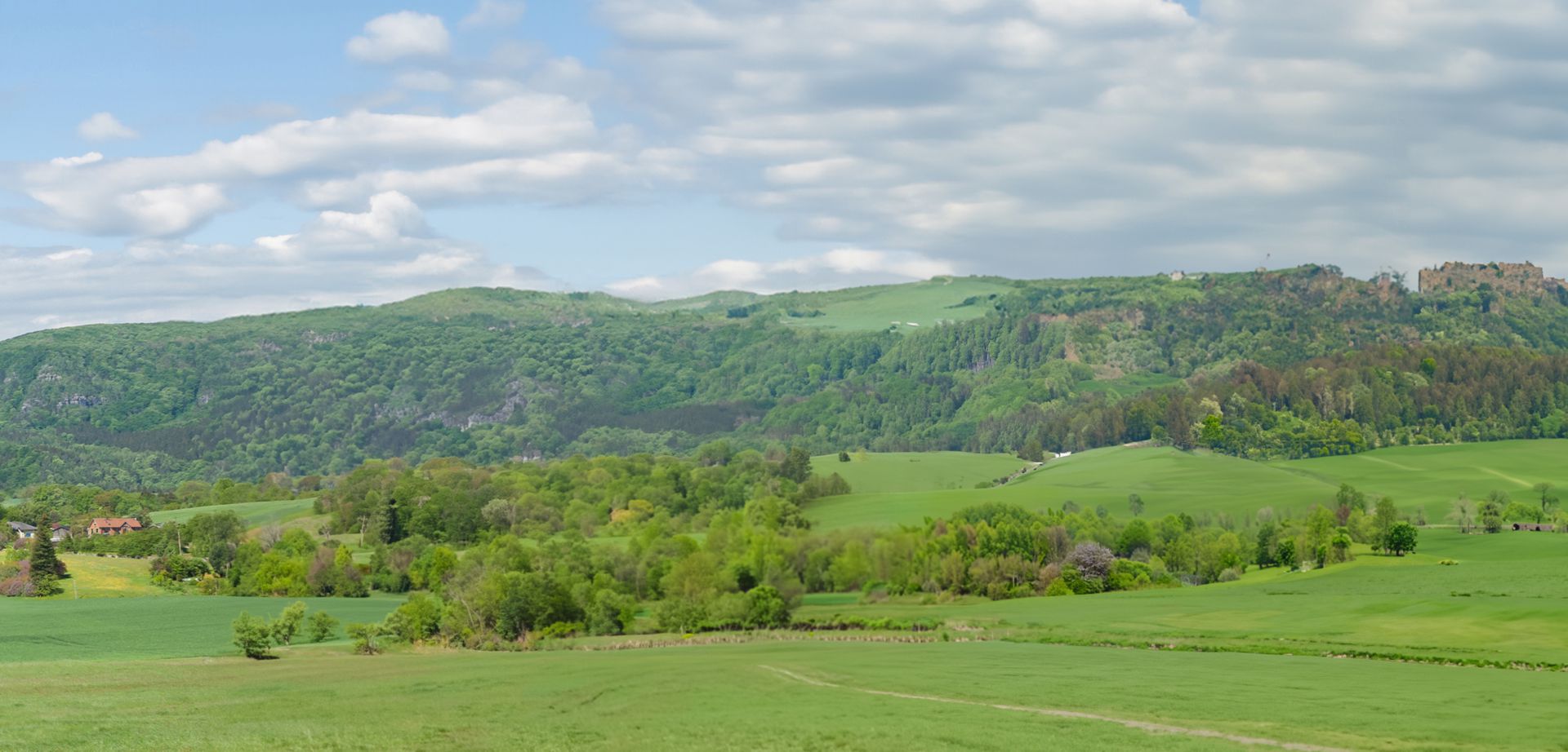elriwa M1-H48-D - Hintergrund-Platte aus PVC-Hartschaum 'Sächsische Schweiz', Höhe 48 cm, Bild D