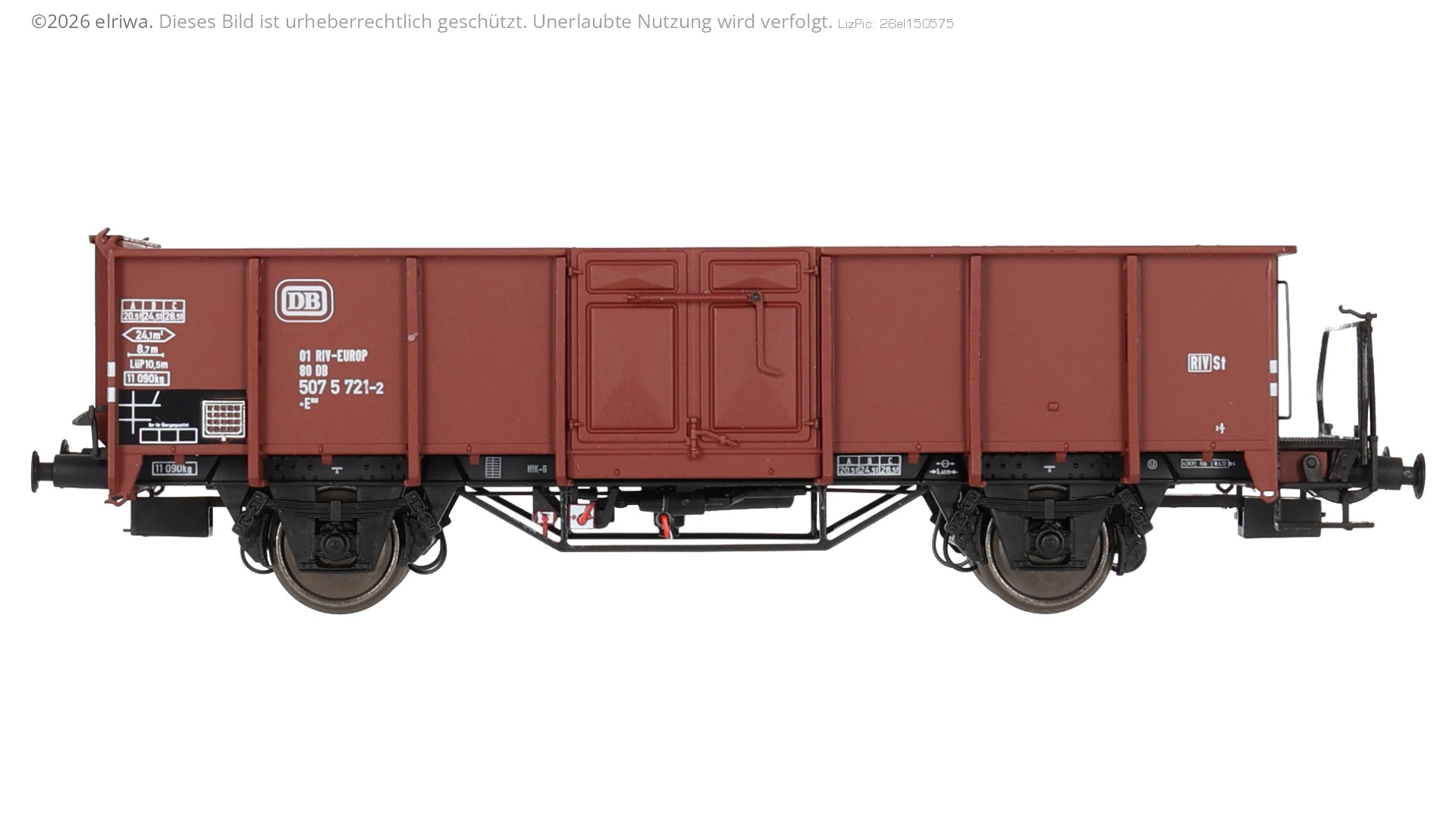 Exact-Train EX23915 - Offener Güterwagen E040 EUROP, DB, Ep.IV