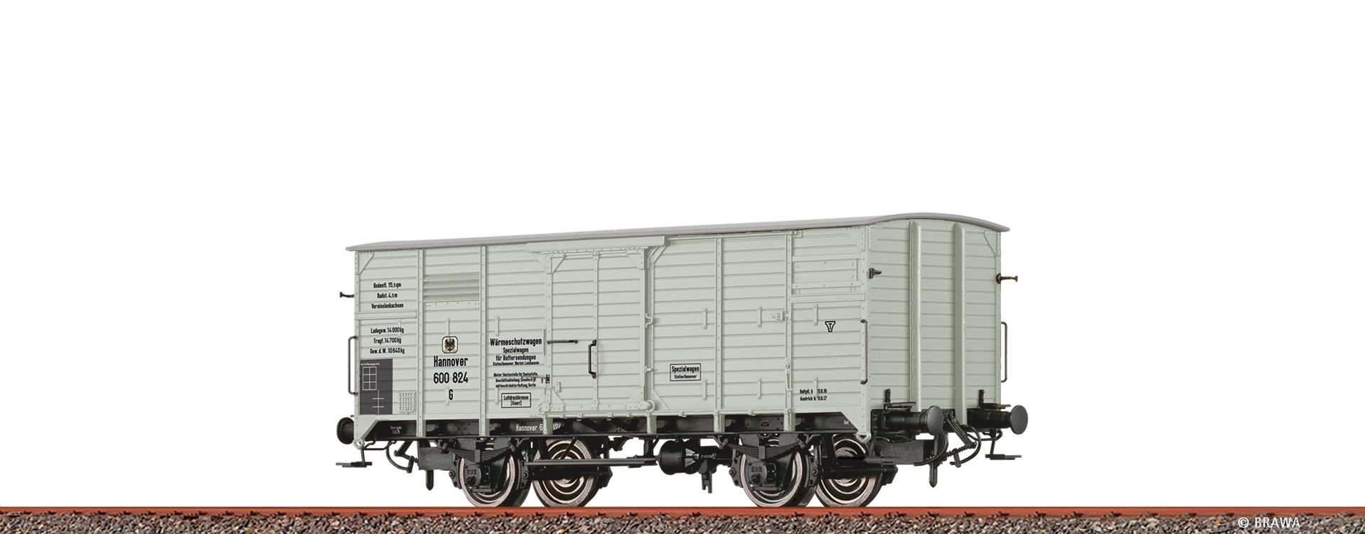 Brawa 49882 - Wärmeschutzwagen G, KPEV, Ep.I