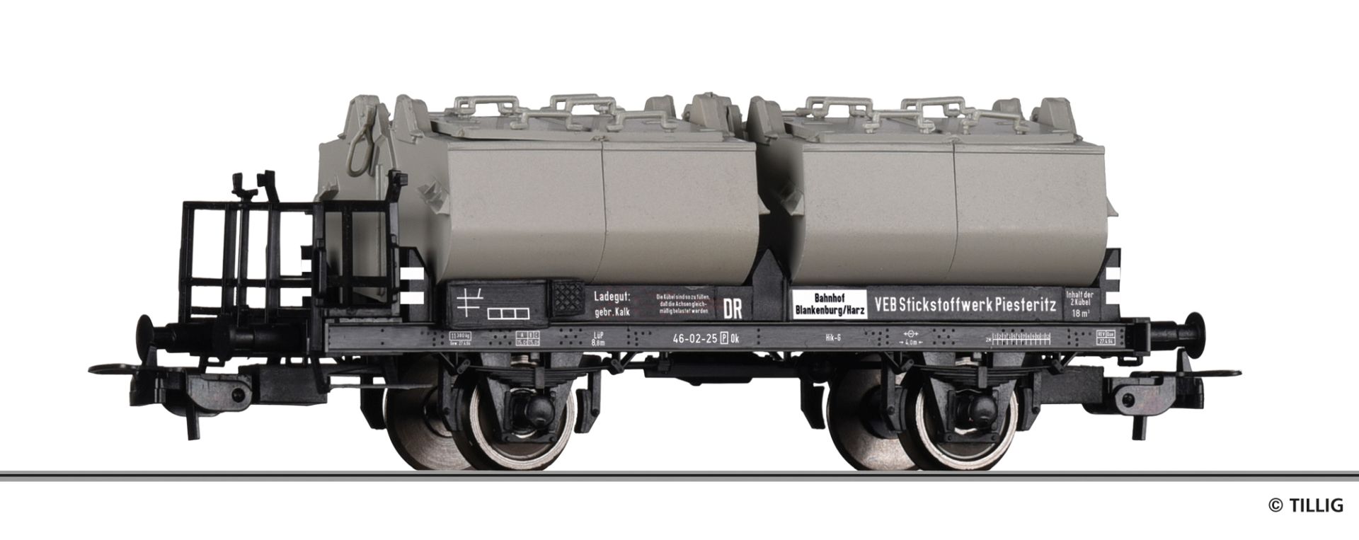 Tillig 77046 - Kalkkübelwagen Ok, DR, Ep.III