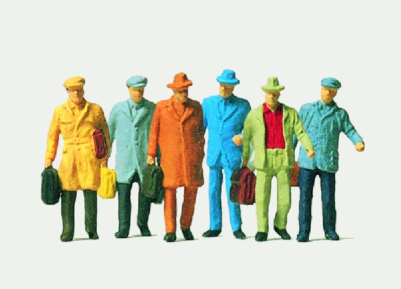 Merten 0212547 - H0 2547 - Reisende (männlich)