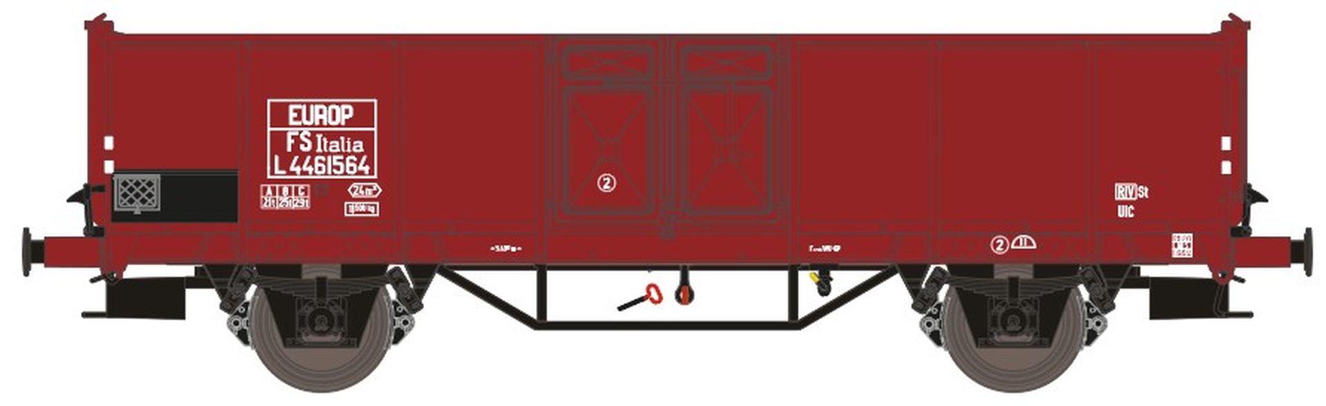 Exact-Train EX23974 - Offener Güterwagen EUROP, FS, Ep.III
