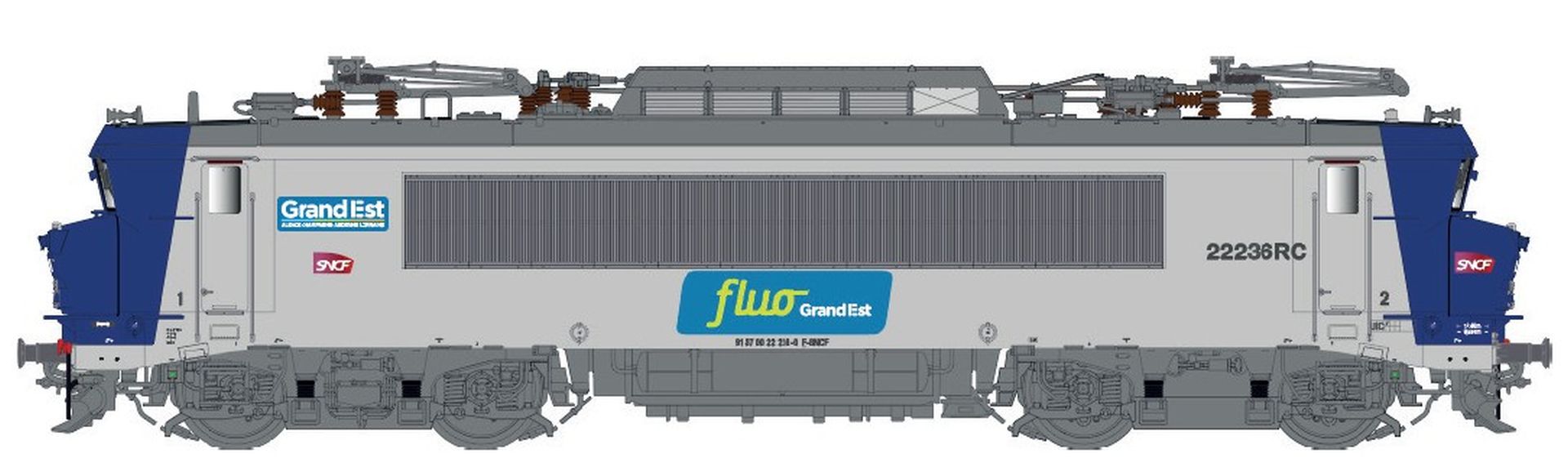L.S. Models 11560 - E-Lok BB 22236 RC, SNCF, Ep.VI, FluoGrand-Est, AC-Digital