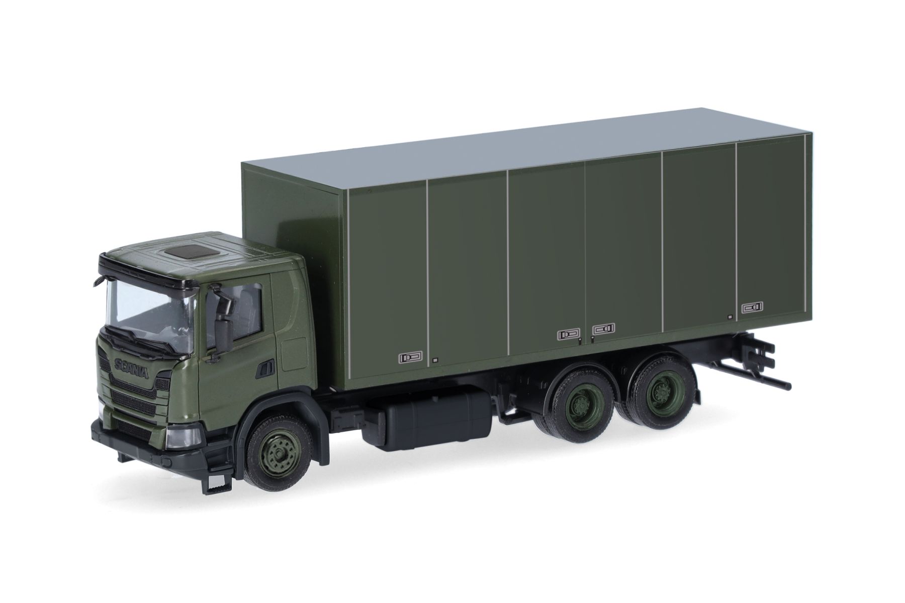 Herpa 747226 - Scania XT17 Koffer-LKW 3achs "Schwedische Armee"