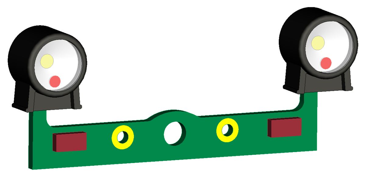 Fischer-Modell 20006150 - Laternen, polnische Ausführung, auf Leiterplatte