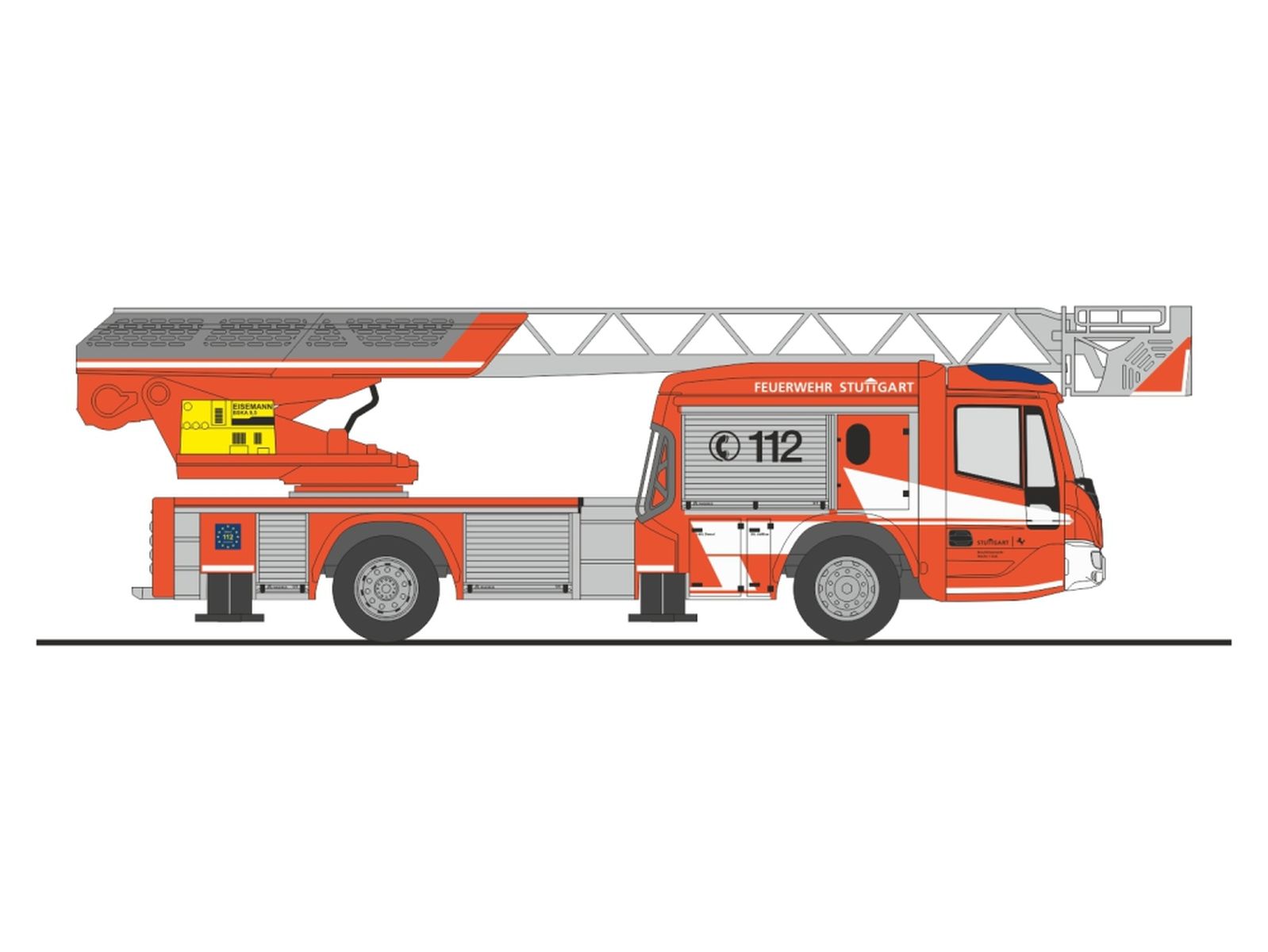 Rietze 71129 - Magirus DLK 32 n.B. BF Stuttgart