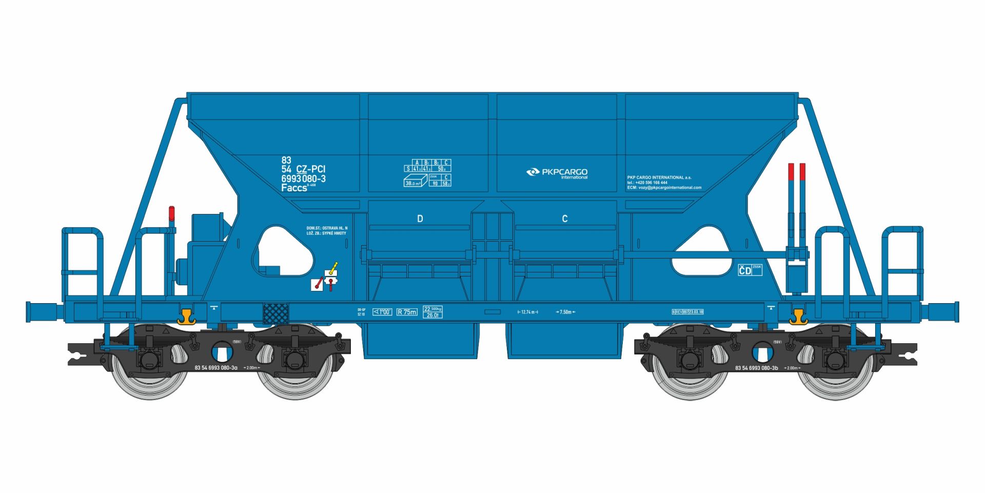 igra 96500016 - Selbstentladewagen Faccs, PKP-Cargo, Ep.VI