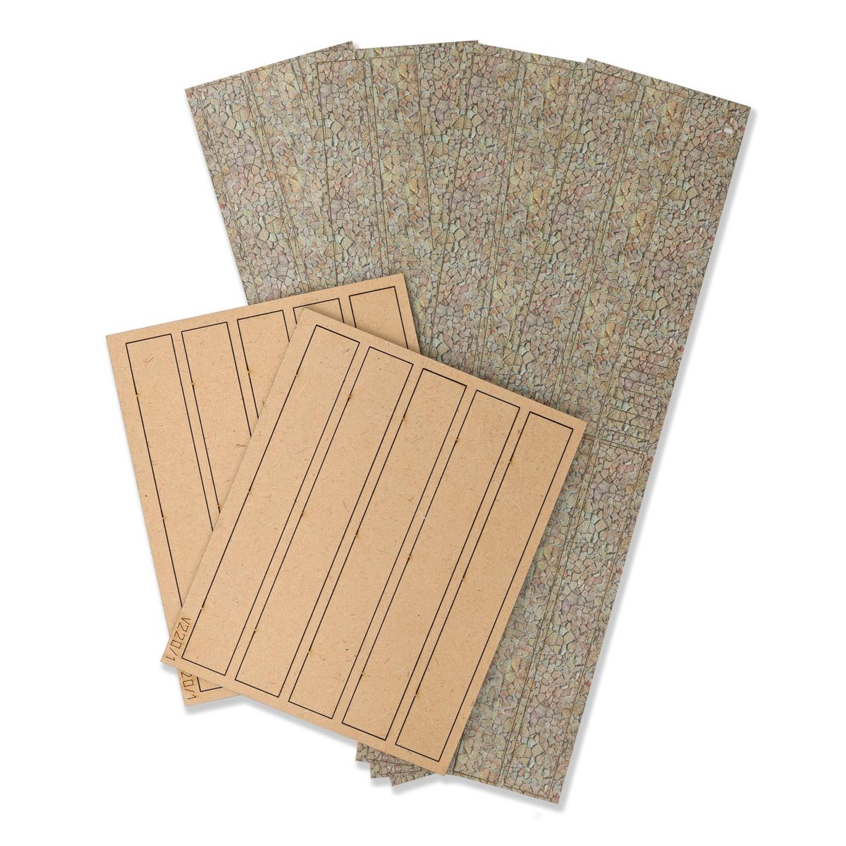 Busch 8925 - Steinmauer, 73 x 5 mm, H= 10 mm