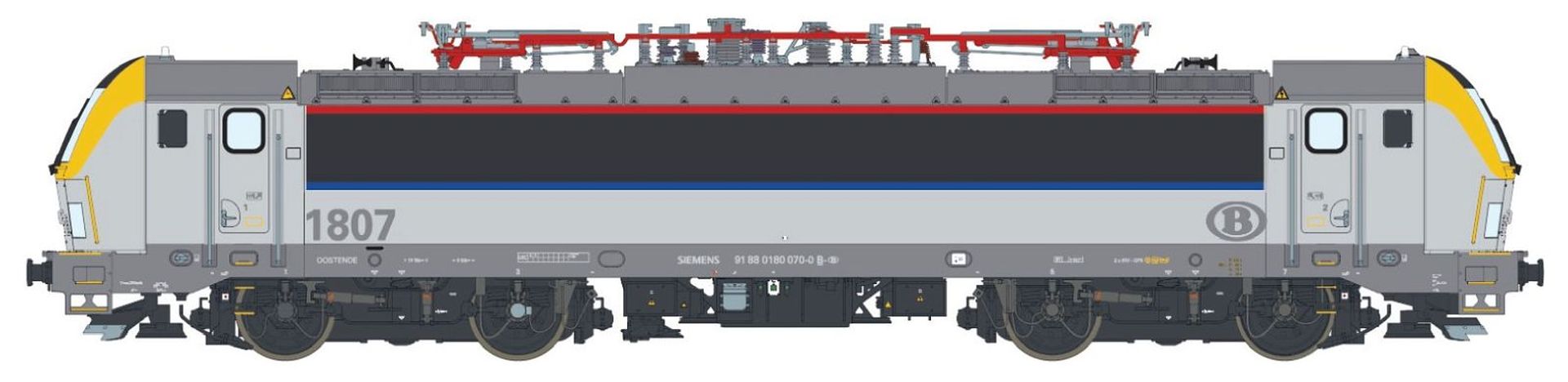 L.S. Models LS12210 - E-Lok HLE 18 1807, SNCB, Ep.VI