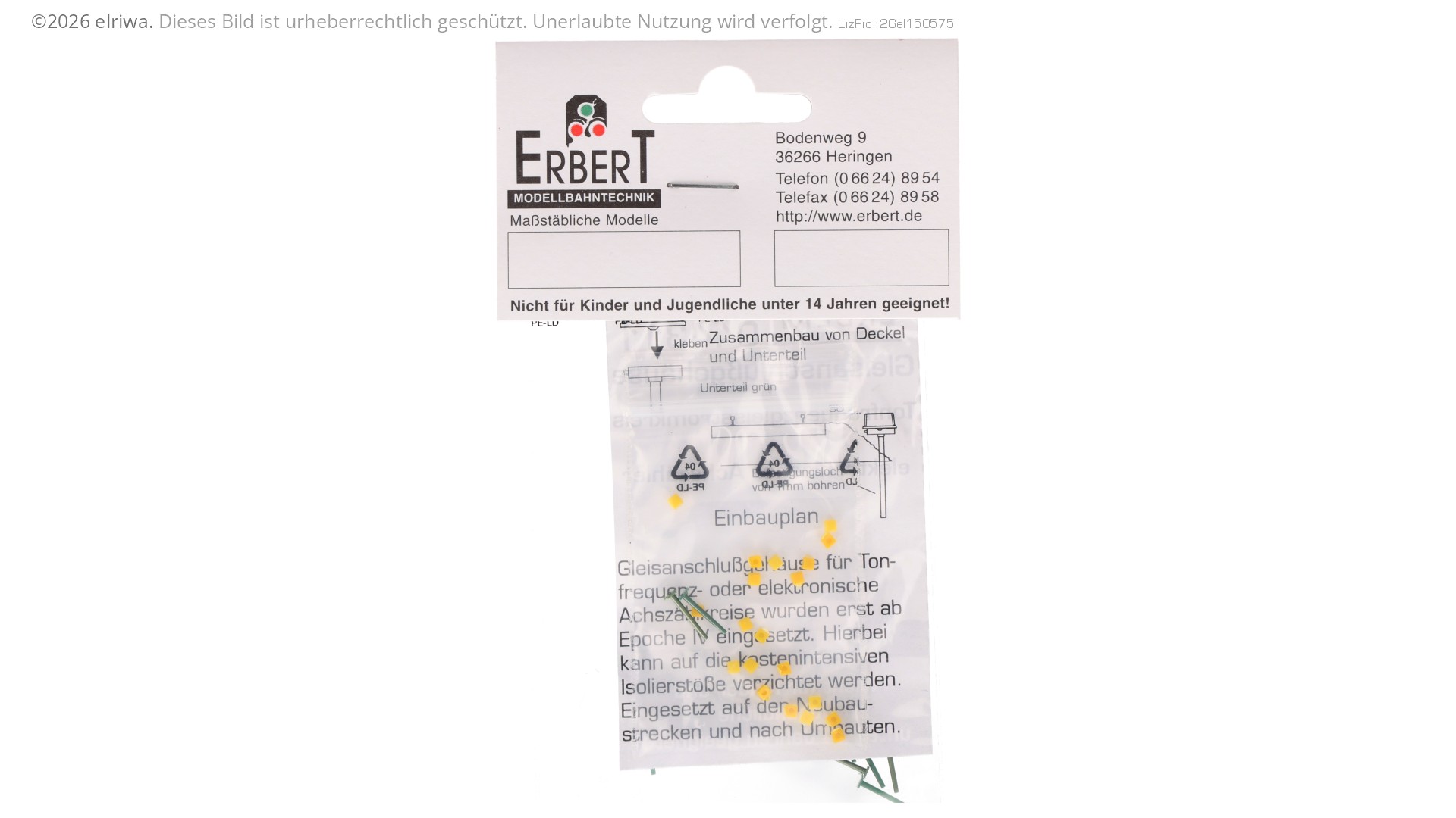 Gleisanschlußgehäuse Tonfr., DB-DR, Bausatz, 20 Stück