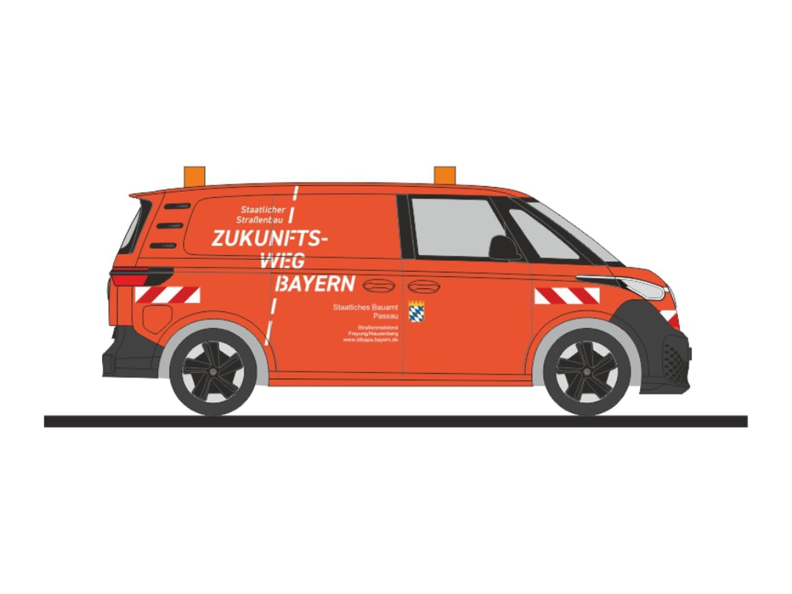 Rietze 32118 - Volkswagen ID.Buzz Staatl. Bauamt Passau